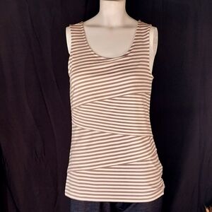 DKNY Sleeveless Striped Top